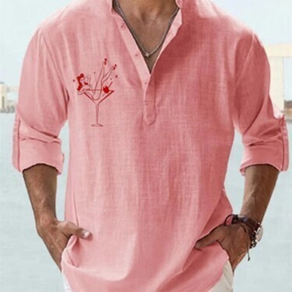 Hardaddy Cotton Cocktail Girl Long Sleeve Casual Shirt